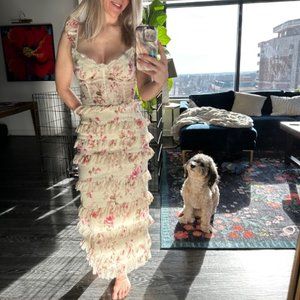 V. Chapman The Fiorenza Dress in English Rose - size 4 / English Rose